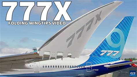 boeing 777x folding wingtip.